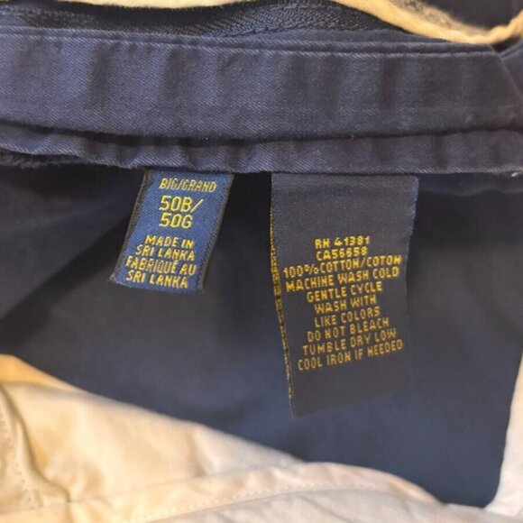 Polo Ralph Lauren Men Chino Shorts Navy Blue Classic Fit Big & Tall 50B/50G - Picture 6 of 6